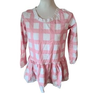 Brooke wright plaid pink blouse size extra small / small